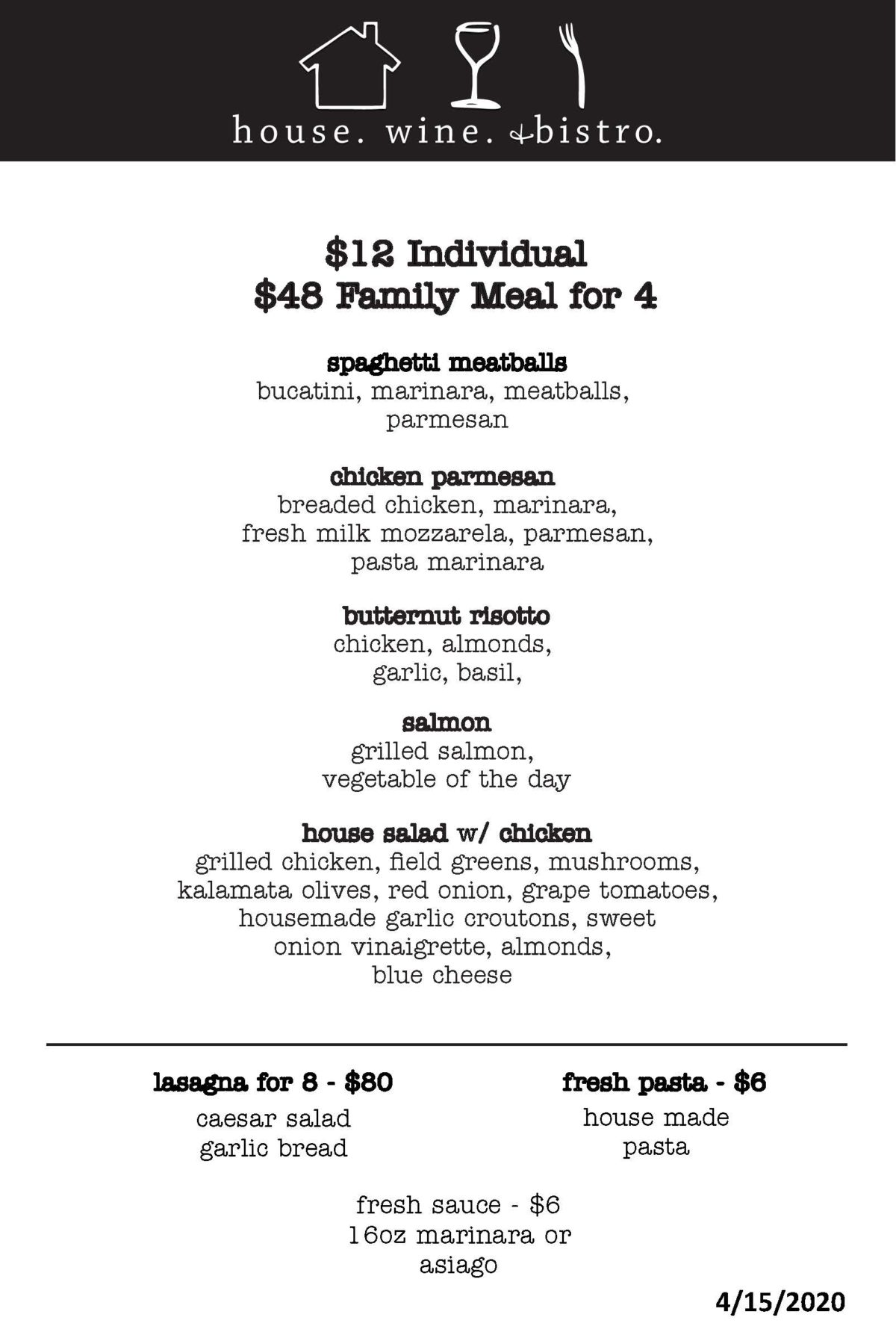 PRINT HWB 12 Menu house. wine. & bistro.